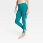 Women's Simplicity High-rise Striped Leggings - All In Motion Turquoise Green