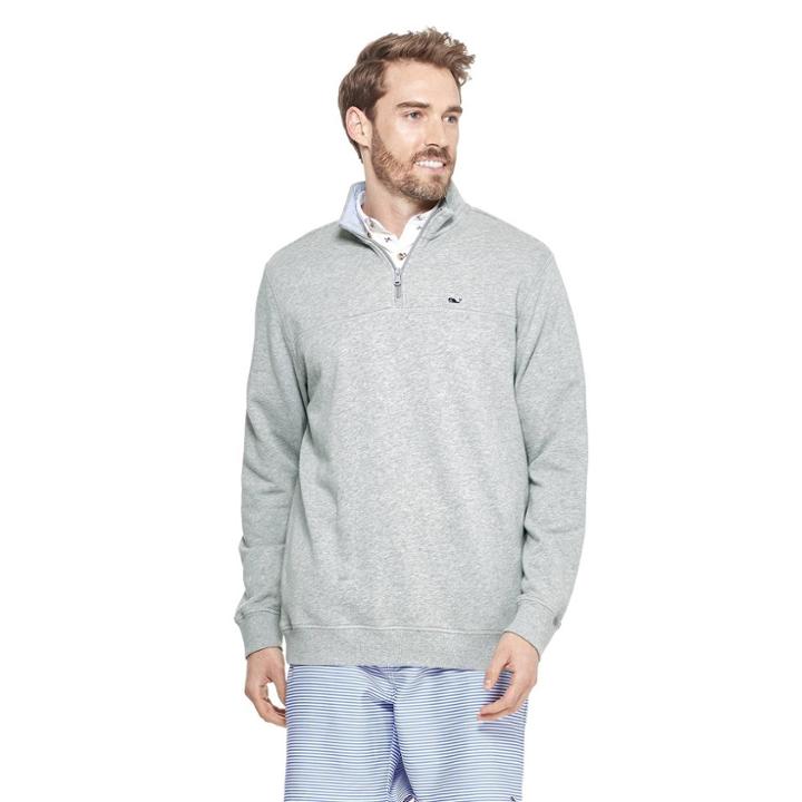 Men's 1/4 Zip Pullover Sweatshirt - Gray L - Vineyard Vines For Target