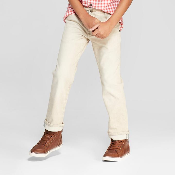 Boys' Charm Straight Jeans - Cat & Jack Khaki