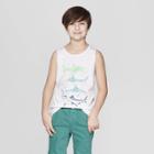 Boys' Shark Graphic Tank Top - Cat & Jack White