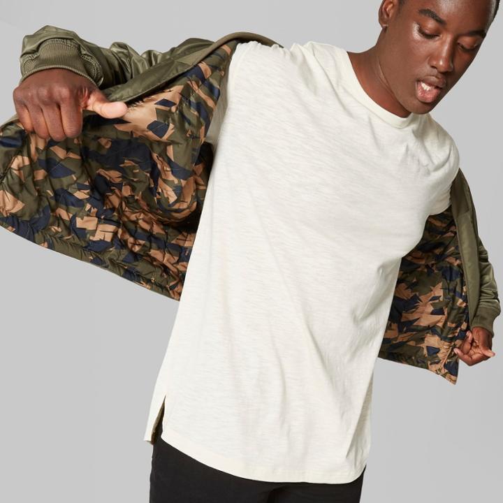 Men's Tall Short Sleeve Drop Shoulder Slub T-shirt - Original Use Beachcomber