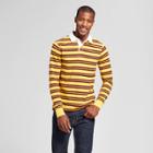 Men's Standard Fit Long Sleeve Rugby Polo - Goodfellow & Co Yellow
