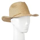 Merona Women's Panama Hat With Wood Beads - Tan -