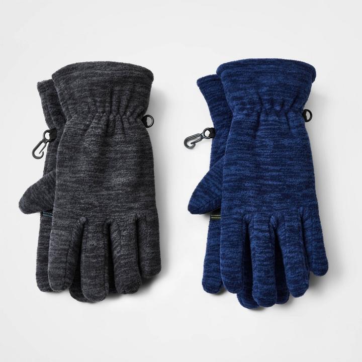 Kids' Spacedye Fleece Gloves - All In Motion 8-16, One Color