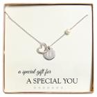 Cathy's Concepts Monogram Special You Open Heart Charm Party Necklace - H, Women's,