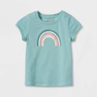 Toddler Girls' Rainbow Short Sleeve Graphic T-shirt - Cat & Jack Green