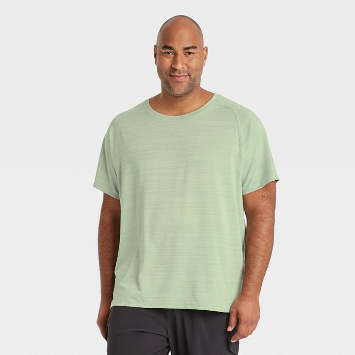 Men's Big & Tall Yoga T-shirt - All In Motion Light Green
