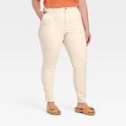 Women's Plus Size High-rise Skinny Jeans - Universal Thread Off-white