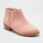 Girls' Aleah Microfiber Chelsea Booties - Cat & Jack Blush