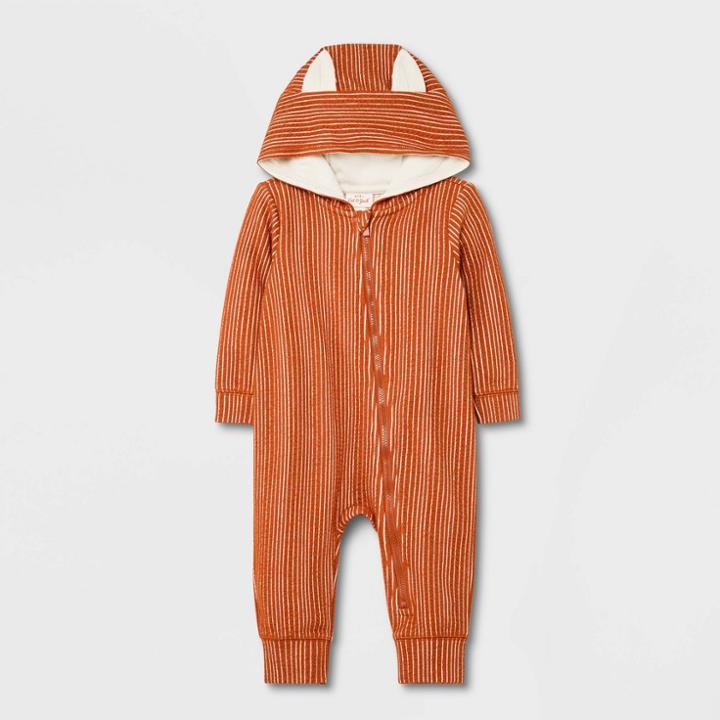 Baby Boys' Fox Romper - Cat & Jack Rust Newborn, Red