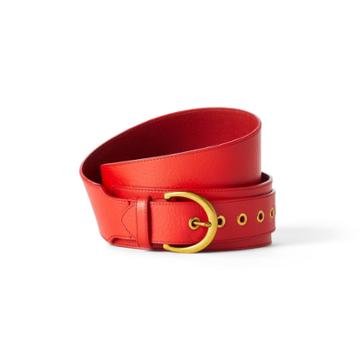 Wide Leather Belt - Sergio Hudson X Target Red