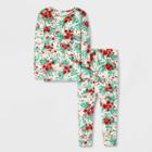 Toddler Girls' Christmas/floral Pajama Set - Cat & Jack Red