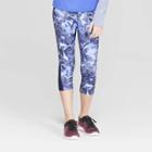 Girls' Laser Cut Premium Capri Leggings - C9 Champion Navy Blue