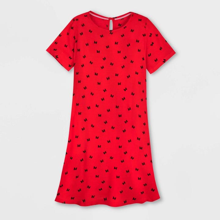 Mickey Mouse & Friends Girls' Disney Minnie Mouse Dress - Red Xs - Disney Store, Girl's, Pink
