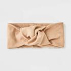 Ribbed Top Knot Headwrap - Universal Thread Beige