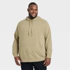 Men's Big & Tall French Terry Fleece Hoodie - Goodfellow & Co Dark Green