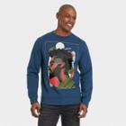 No Brand Black History Month Men's Beautiful Man Sweatshirt - Dark Blue