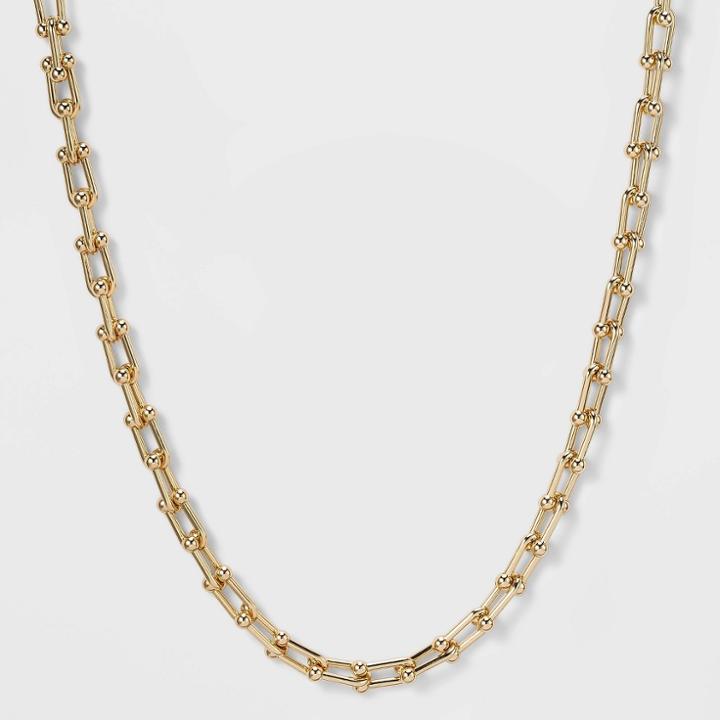Sugarfix By Baublebar Gold Link Chain Collar Necklace - Gold