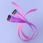 Girls' 2pk Faux Hair Extension Clips - More Than Magic Pink/purple,