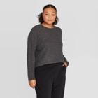 Women's Plus Size Long Sleeve Crewneck T-shirt - Prologue Black 2x, Women's,