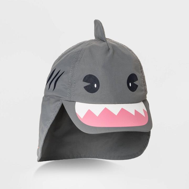 Baby Boys' Shark Swim Hat - Cat & Jack Gray 12-24m, Toddler Boy's