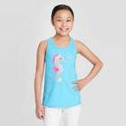 Girls' Flip Sequin Seahorse Tank Top - Cat & Jack Turquoise Xs, Girl's, Green