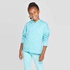 Girls' Plush Fleece Hoodie - C9 Champion Teal Blue