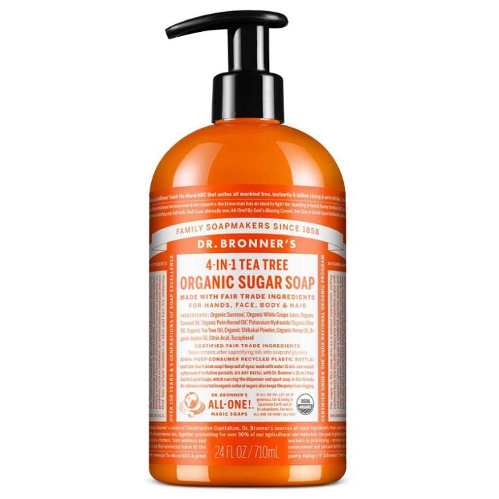 Dr. Bronner's Organic Sugar Soap - Tea Tree