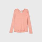 Women's Long Sleeve Twist-back Top - All In Motion Rose