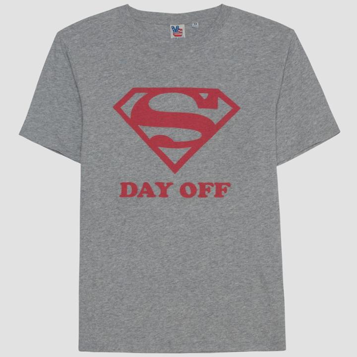 Junk Food Men's Superman Day Off Short Sleeve T-shirt - Grey