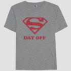 Junk Food Men's Superman Day Off Short Sleeve T-shirt - Grey