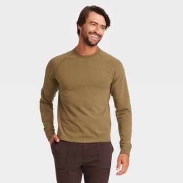 Pair Of Thieves Men's Super Soft Long Sleeve Raglan T-shirt - Dark Olive Green