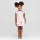 Toddler Girls' Striped Dress - Cat & Jack White
