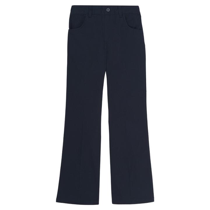 French Toast Girls' Woven Pull-on Uniform Chino Pants - Navy (blue)