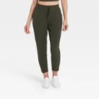 Women's Stretch Woven Lined Pants - All In Motion Deep Olive