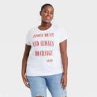 Women's Coming To America Plus Size Times Must And Always Do Change Short Sleeve Graphic T-shirt - White