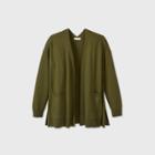 Women's Plus Size Open Neck Lightweight Cardigan - Ava & Viv Green X