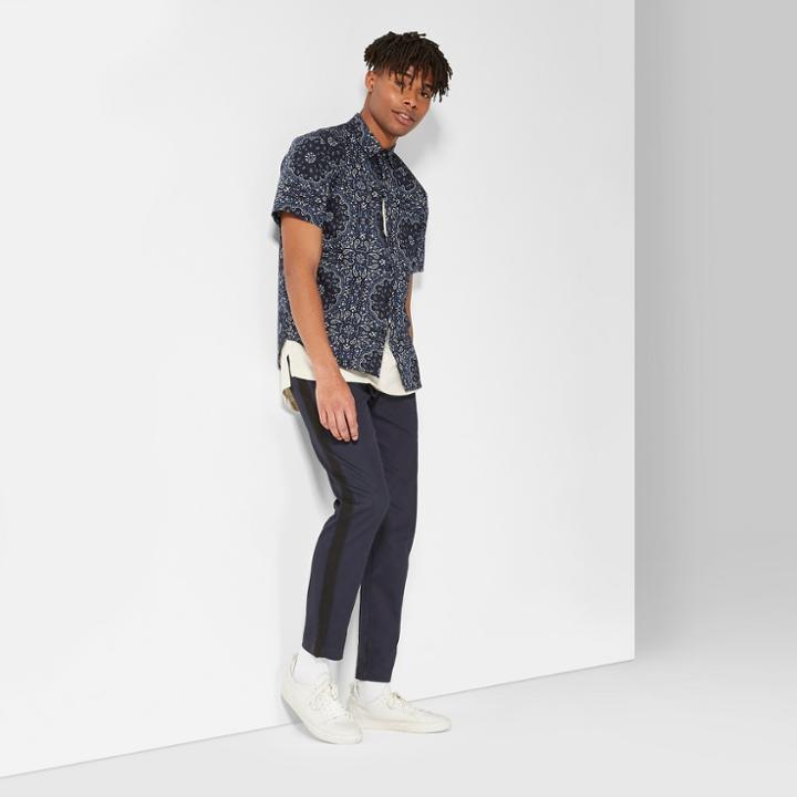 Men's Casual Fit Mid-rise E-waist Pants - Original Use Fighter Pilot Blue