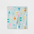 Toddler Girls' Ice Cream Bike Shorts - Cat & Jack Mint 3t, Ivory/white/green