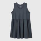Women's Plus Size Baby Doll Tank Dress - Universal Thread Gray