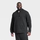 Men's Big Quilted Fleece Sweatshirt - All In Motion Black