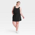 Women's Plus Size Stretch Woven Dress - All In Motion Black