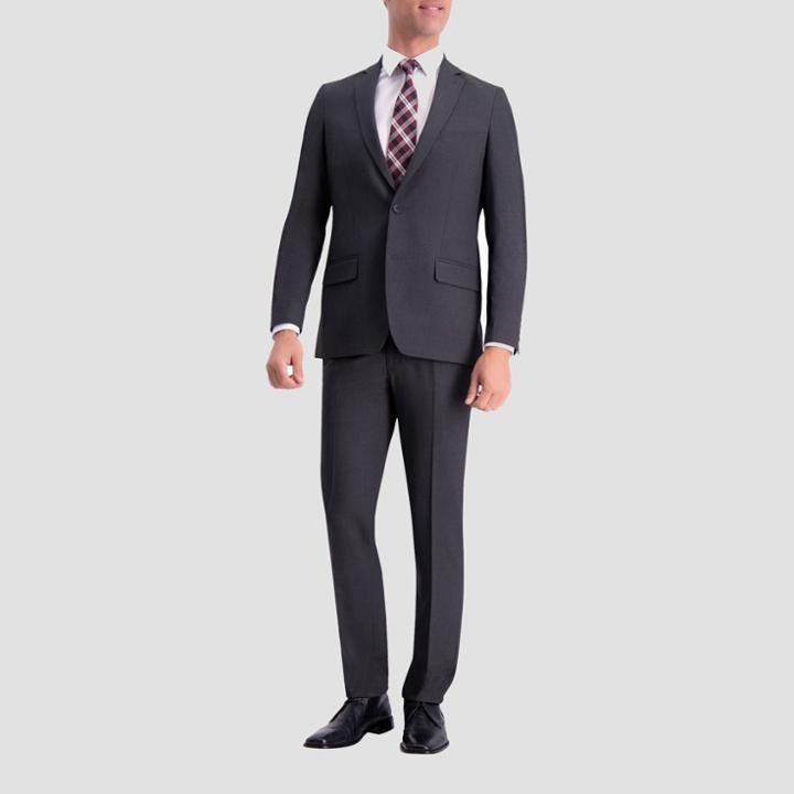 Haggar H26 Men's Slim Fit Premium Stretch Suit Jacket - Charcoal Heather