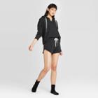 Women's Hooded Lounge Sweatshirt - Colsie Charcoal Gray Xs, Women's, Grey Gray
