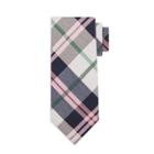Men's Plaid Madras 3 Necktie - Goodfellow & Co Pink One Size, Dusk Pink