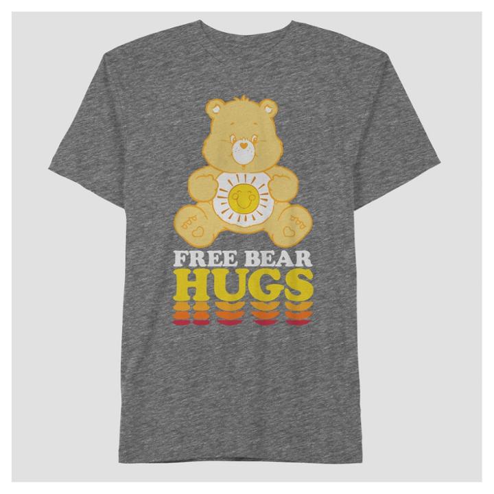 Care Bears Men's Funshine Bear Graphic T-shirt - Rich Charcoal