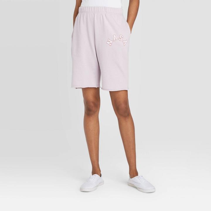 Women's Nasa Bermuda Length Lounge Shorts (juniors') - Rose Xs, Women's, Pink