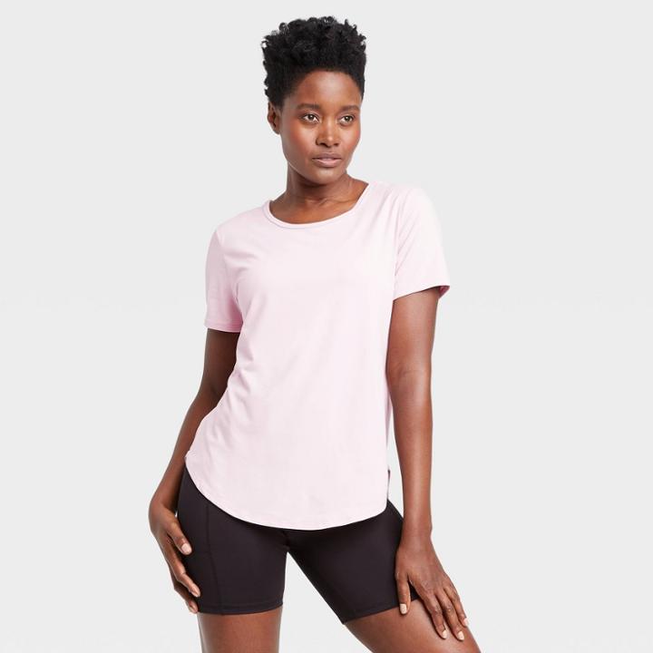 Women's Short Sleeve Essential T-shirt - All In Motion Lilac Xs, Women's, Purple