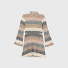 Girls' Mock Neck Long Sleeve Dress - Art Class