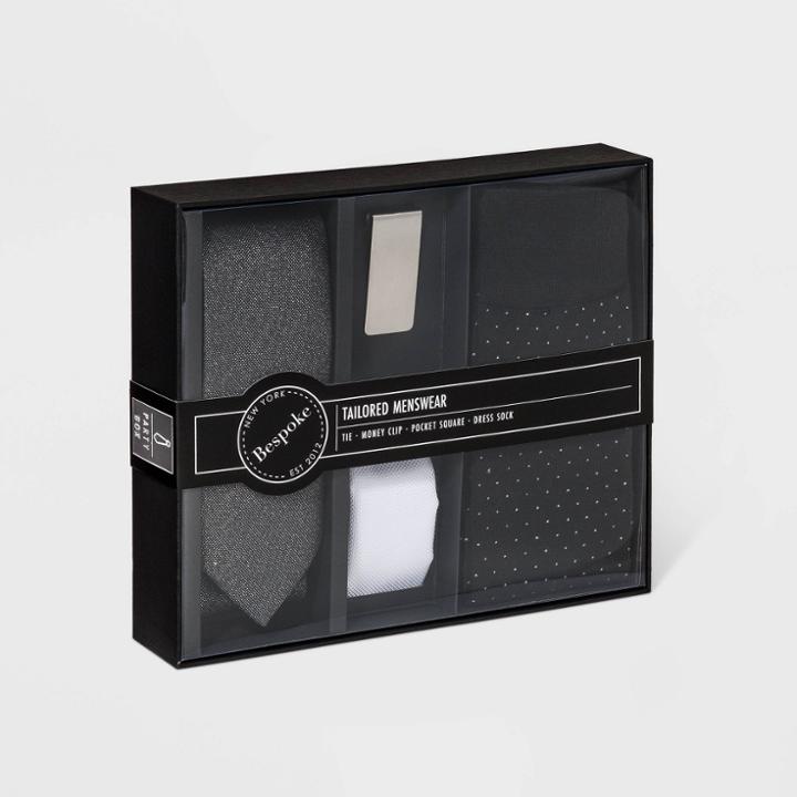 Bespoke 2112 Men's Formal Gifting Travel Accessory Set - Gray, Men's,
